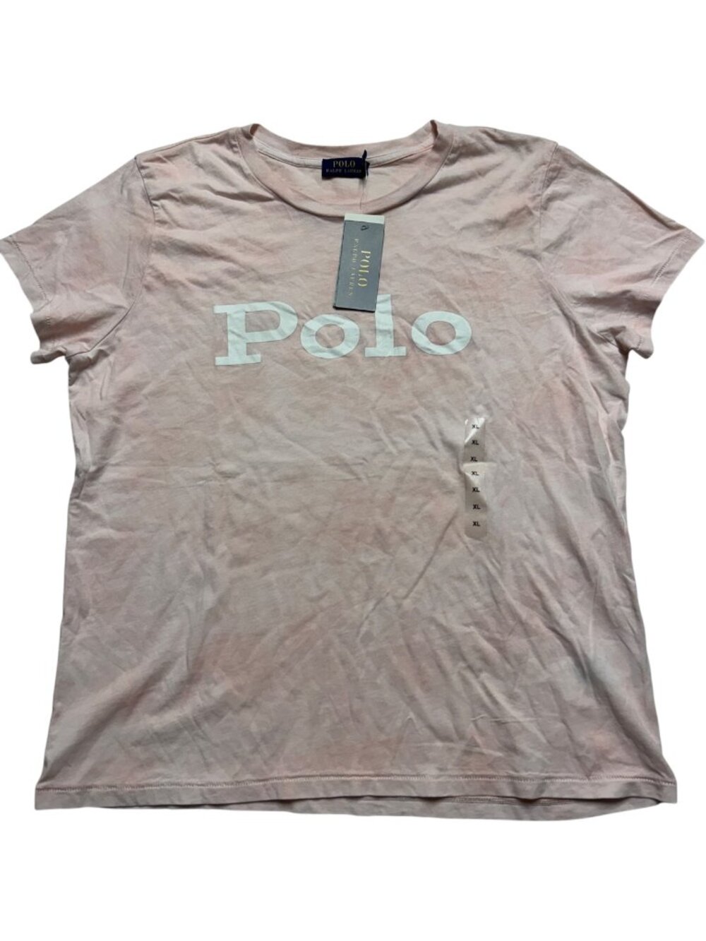 🆕 NWT 🔥 Polo Ralph Lauren 🔥 Pink Tie Dye Tee Shirt Women’s Size XL MSRP $50